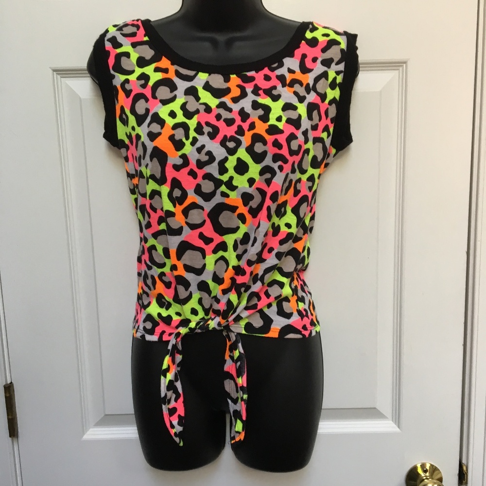 Neon Leopard Rave Tank